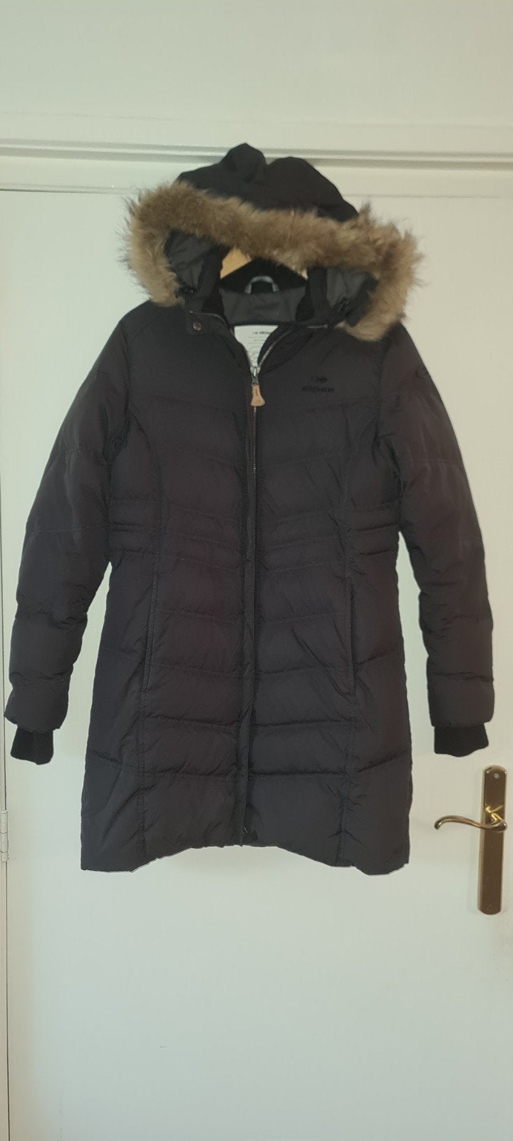 winterjas 40 Eider parka antraciet grijs antracietgrijs, Maat 38/40 (M), Eider, Ophalen of Verzenden, Zo goed als nieuw