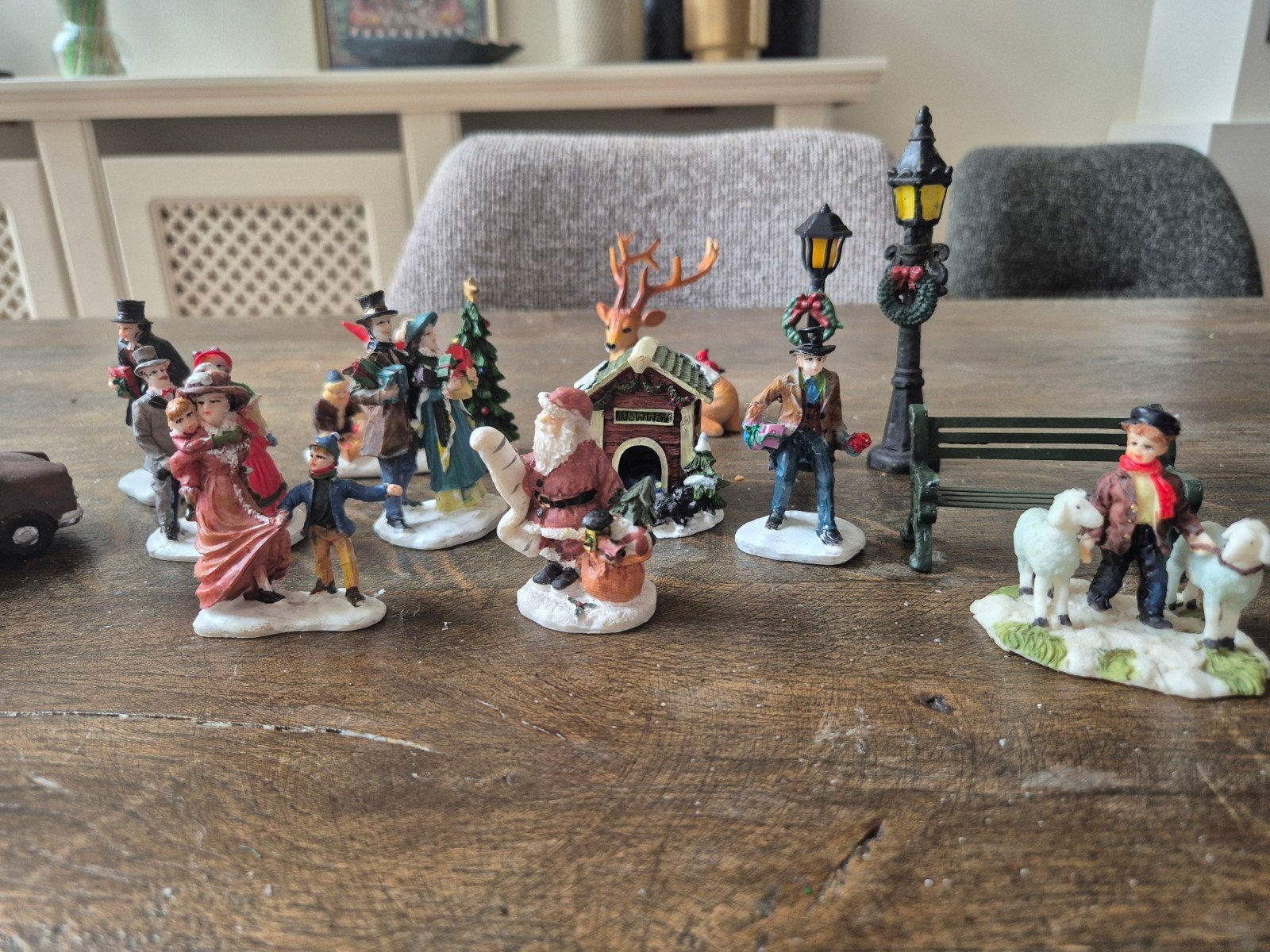 23 losse Lemax kersttafereel accessoires, Ophalen, Gebruikt
