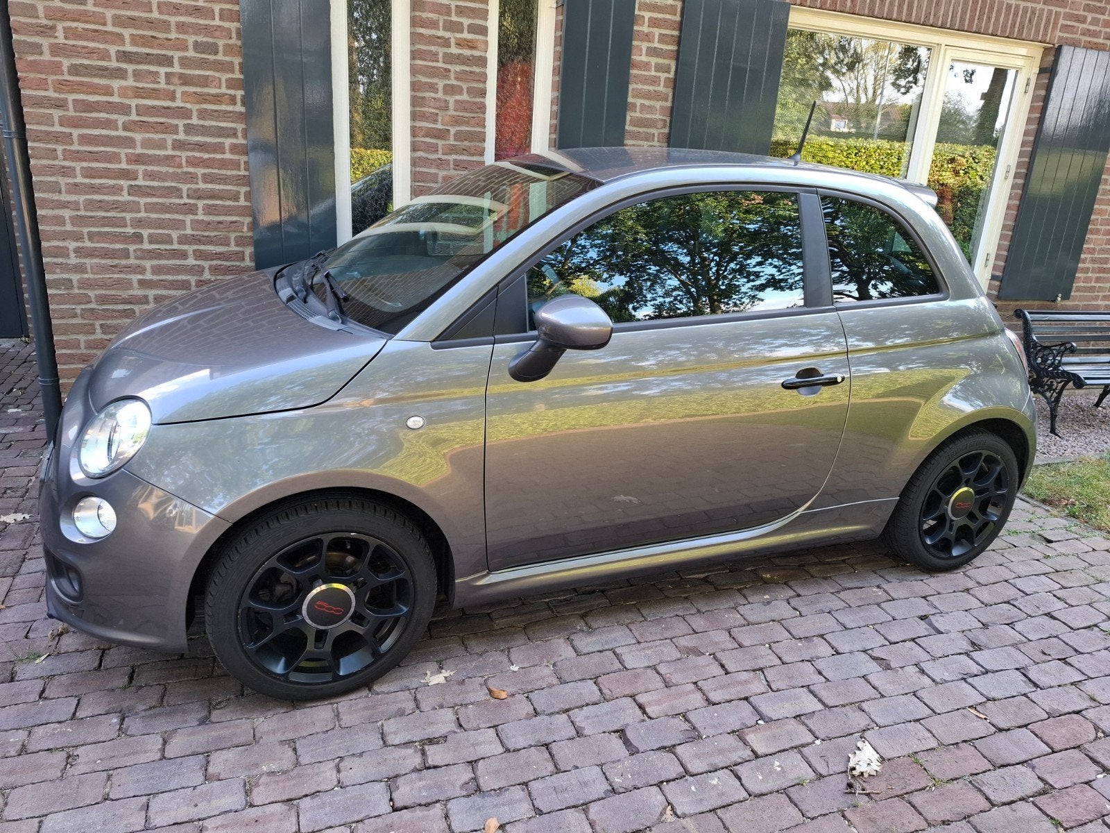 Fiat 500 1.2 C 2013 Grijs, Auto's, Voorwielaandrijving, 1242 cc, 4 cilinders, 840 kg
