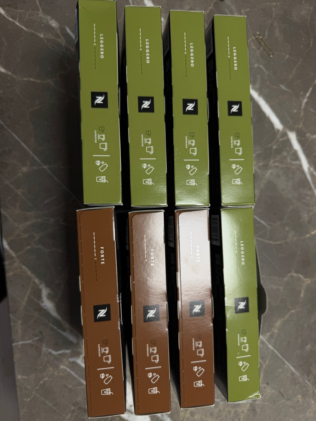 Nespresso Leggero en Forte koffiecapsules (80 stuks)
