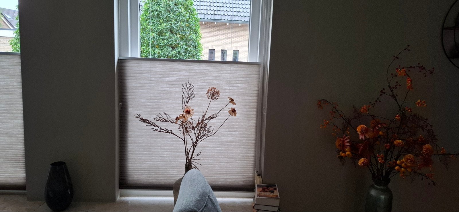 Twee zo goed als nieuwe duette raambekleding, Ophalen, Zo goed als nieuw, Plisségordijn