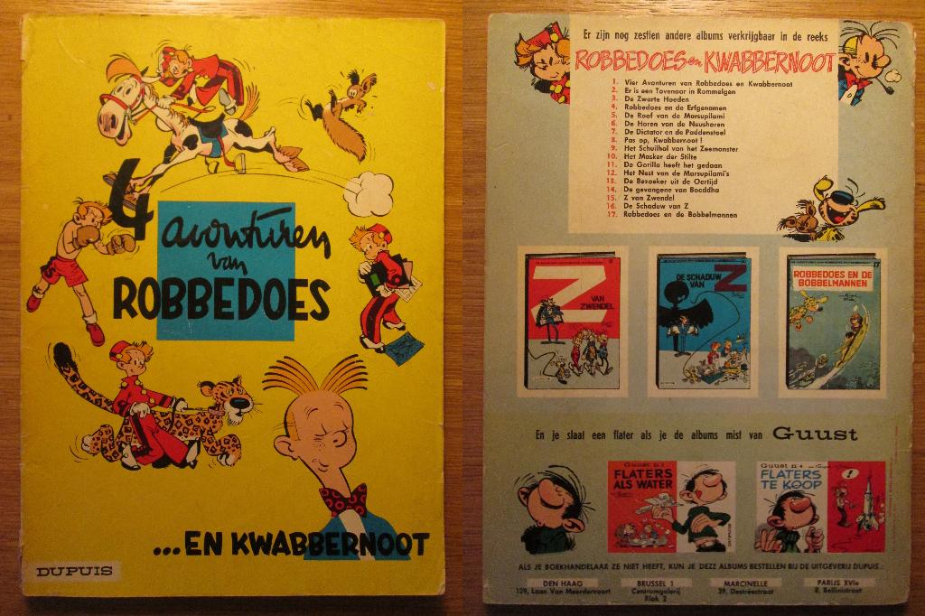 Robbedoes en Kwabbernoot, 5x oude herdruk (SC), Boeken, Stripboeken, Meerdere stripboeken, Ophalen of Verzenden, Gelezen, André Franquin