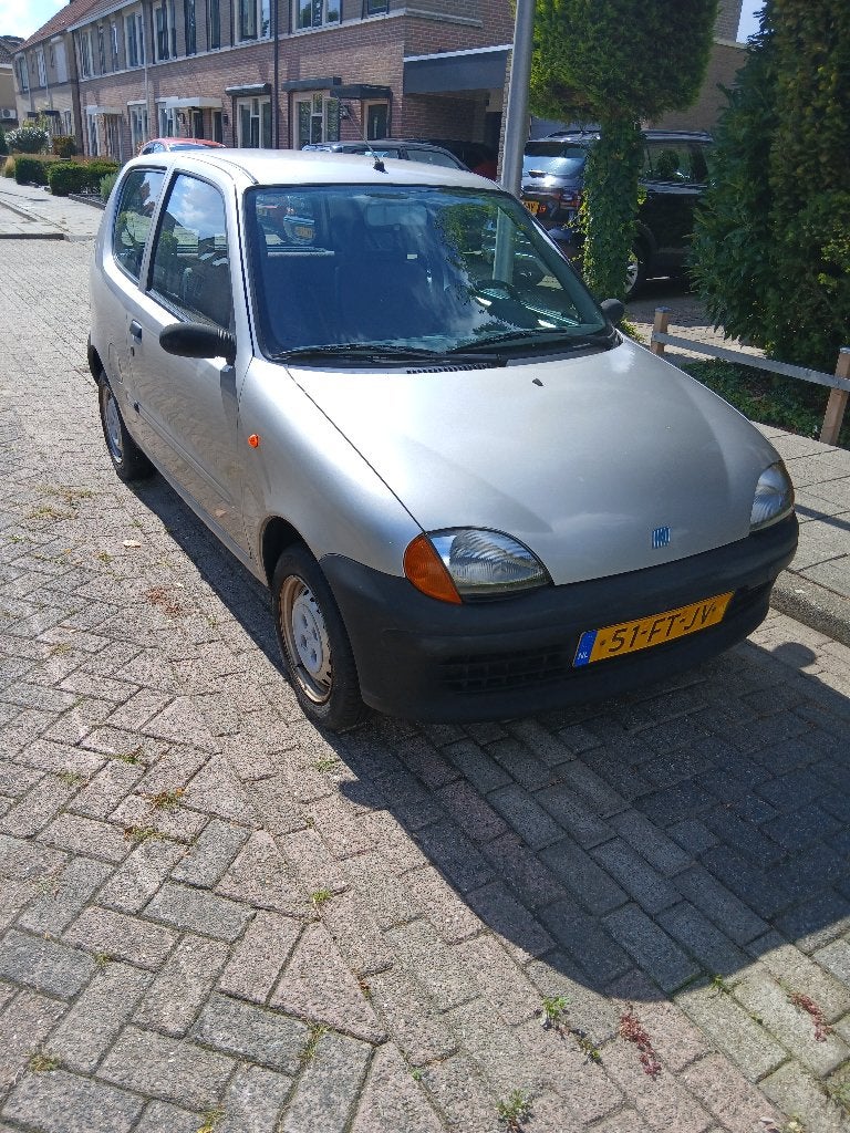 Fiat Seicento 1.1 SPI 2000 Grijs, Auto's, Voorwielaandrijving, Stof, Origineel Nederlands, 400 kg