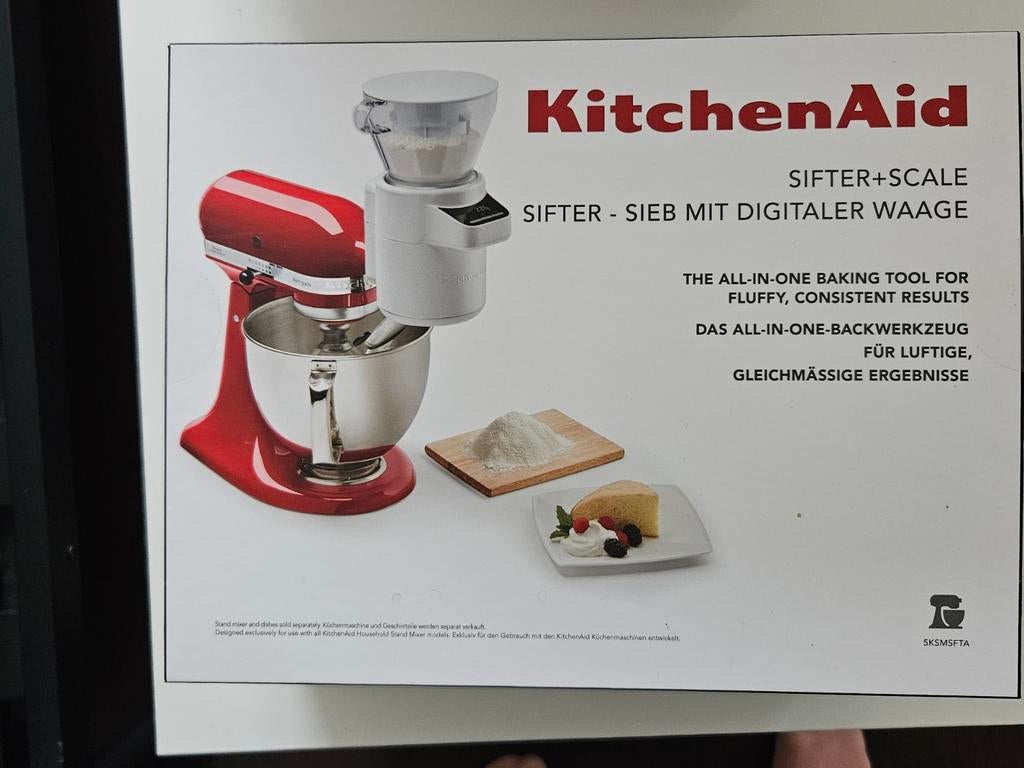 Kitchenaid zeef en weegschaal in doos, Ophalen, Zo goed als nieuw