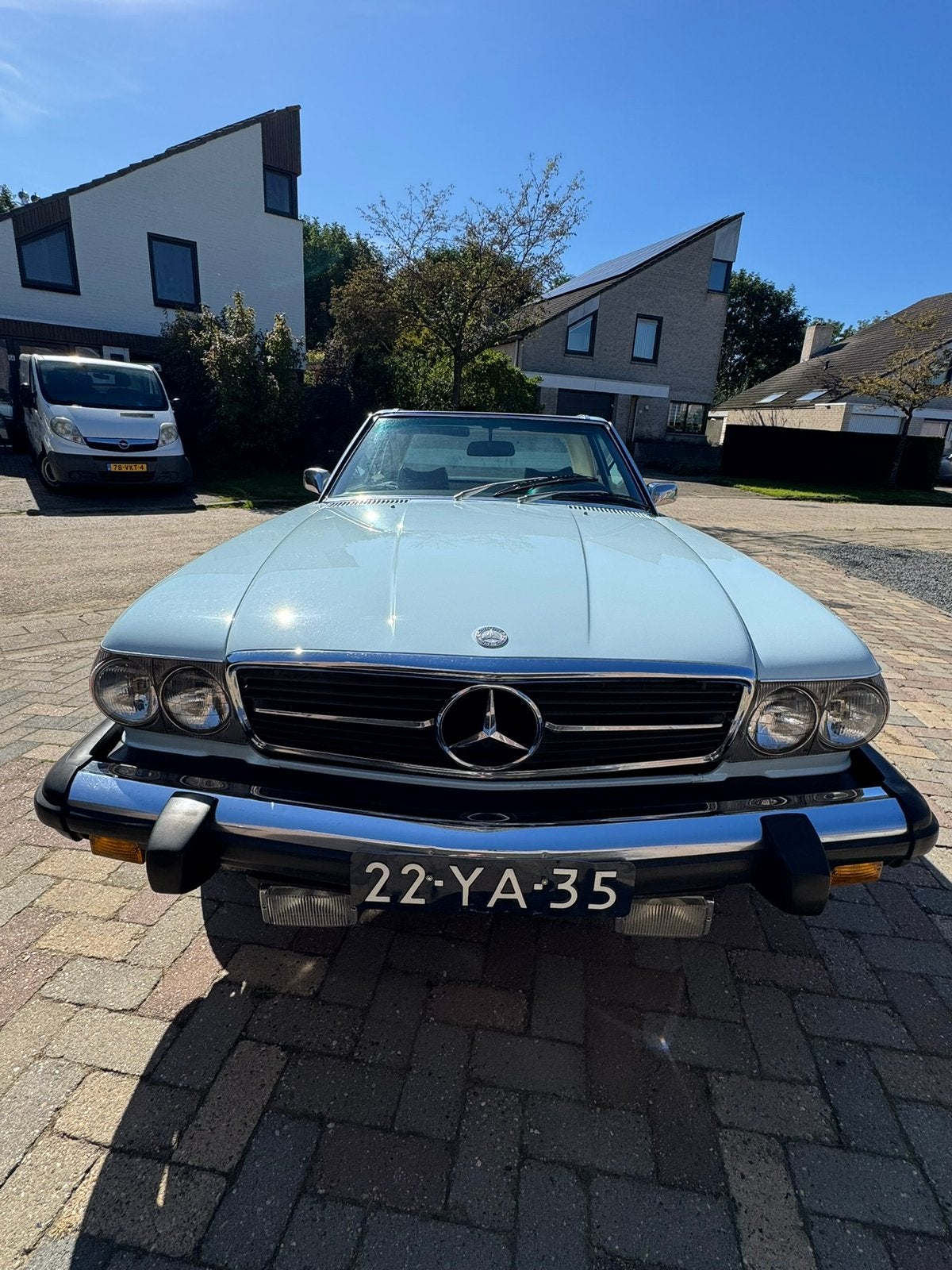 Mercedes-Benz 450 SL lpg AUT 1975, Auto's, Automaat, Blauw, Mercedes-Benz, Particulier