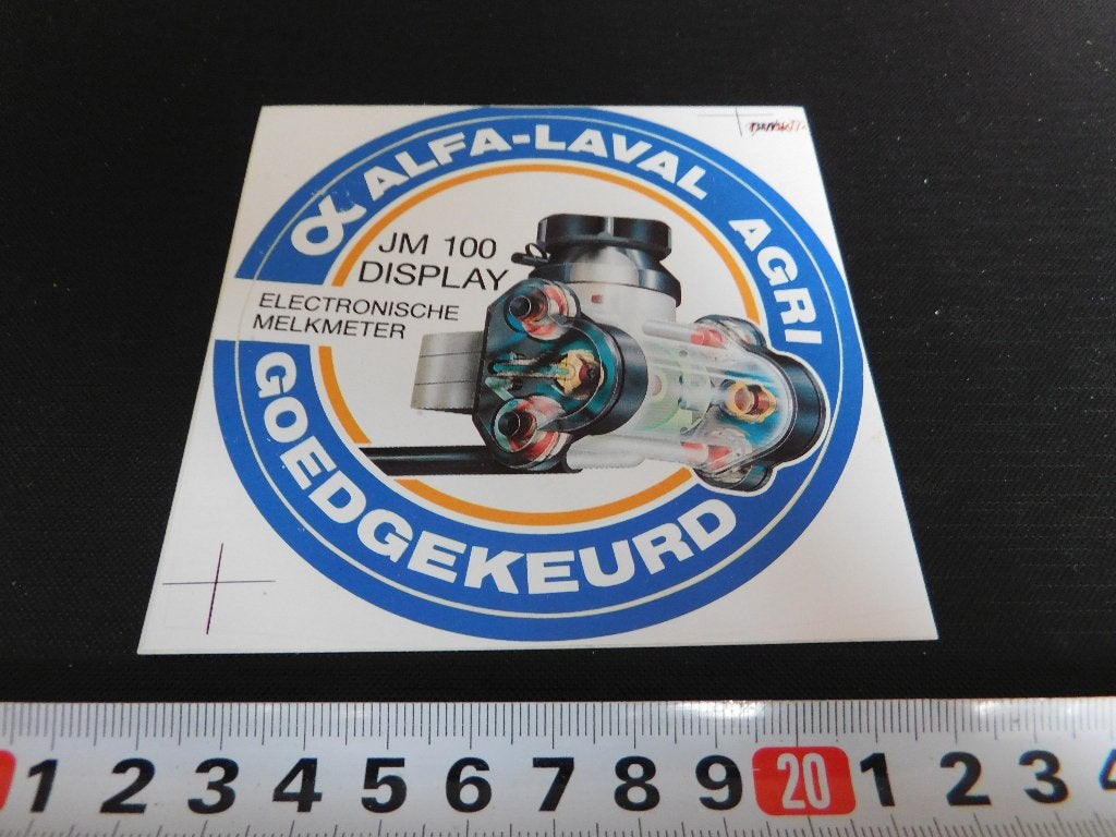 sticker ALFA-LAVAL AGRI Goedgekeurd, Verzamelen, Ophalen, Zo goed als nieuw