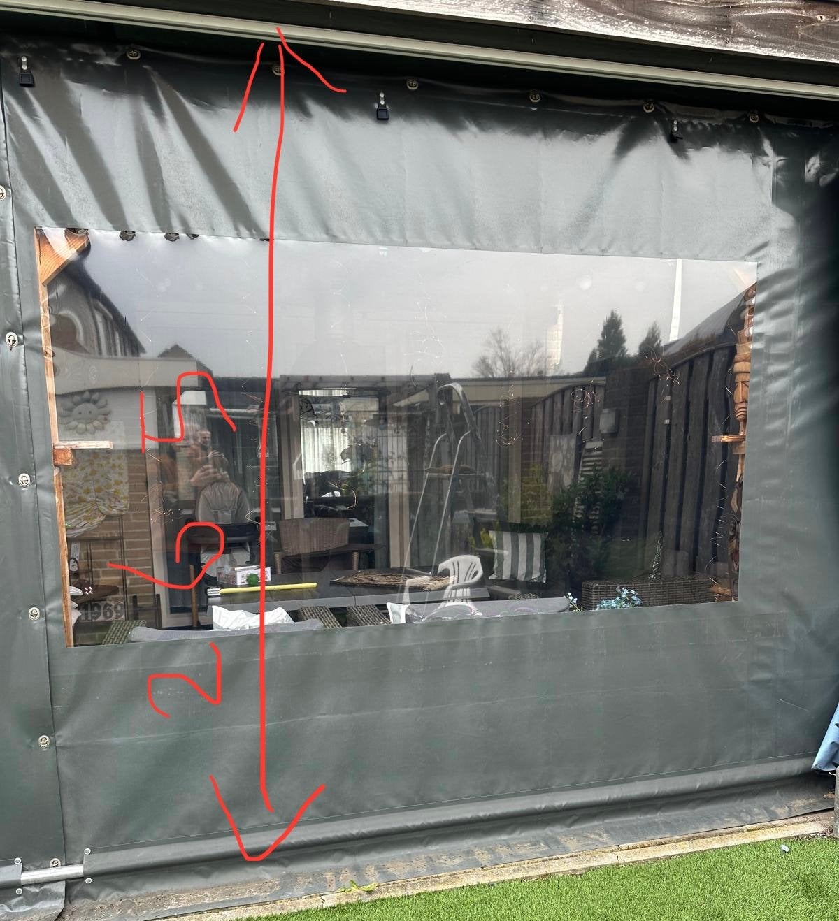 Veranda zeil, Ophalen of Verzenden, Zo goed als nieuw, Veranda