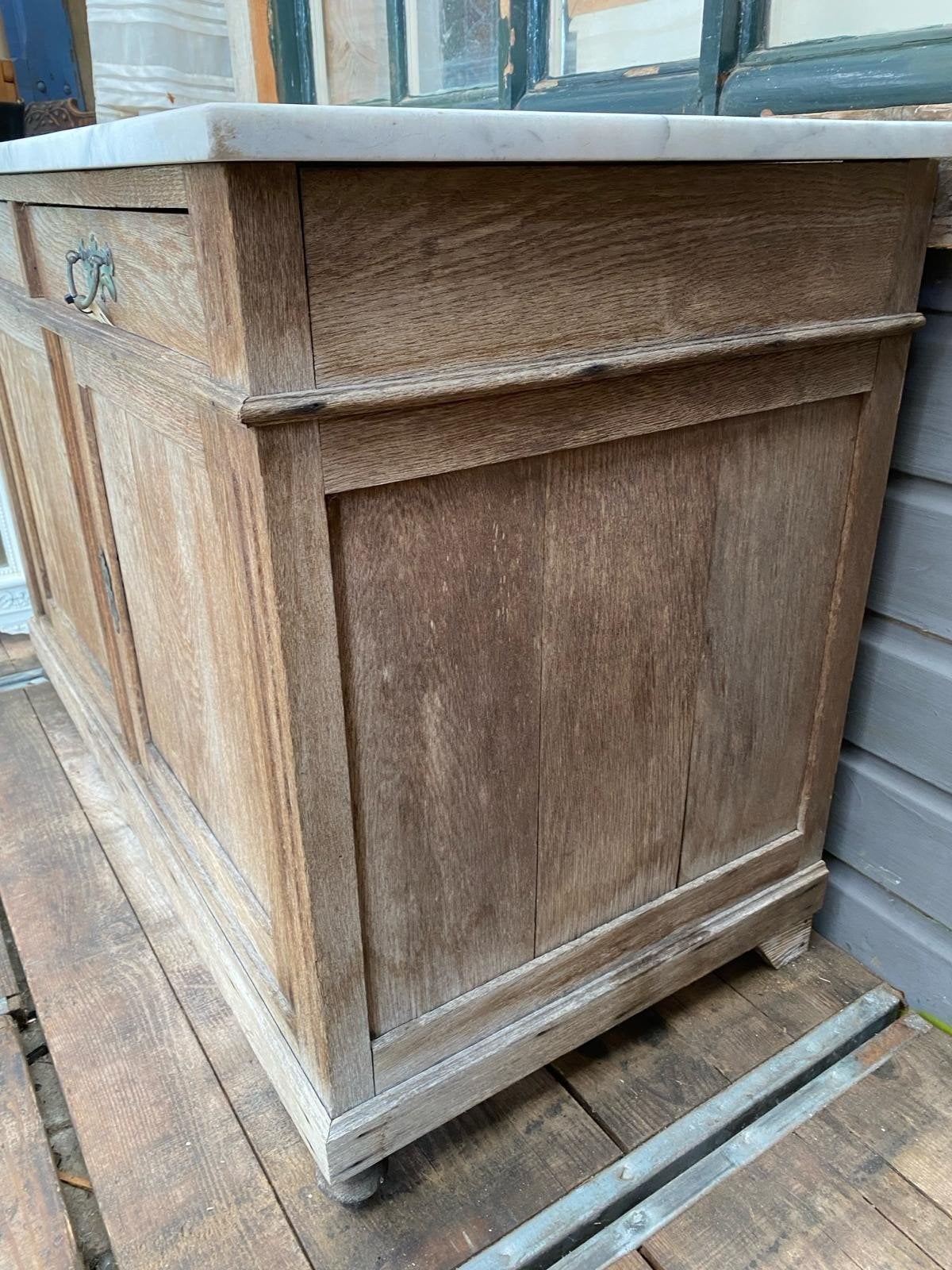Landelijke sleetse brocante kast Frans commode, Antiek en Kunst, Ophalen