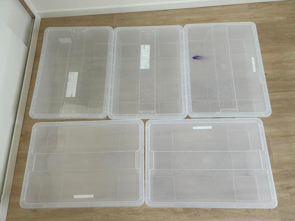 IKEA Opbergbakken Transparant Samla, Ophalen, Gebruikt