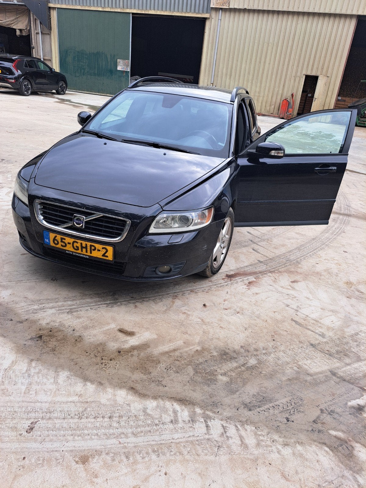 Volvo V50 1.6 D 2008 Zwart, Auto's, Voorwielaandrijving, 4 cilinders, 700 kg, Zwart