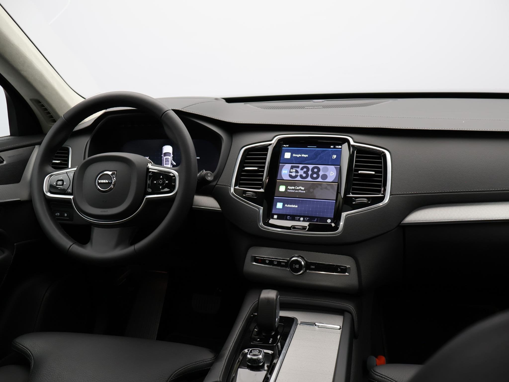 Volvo XC90 T8 455PK Recharge AWD Ultimate Dark / Luchtvering, Auto's, Gebruikt, 4 cilinders, Verwarmde buitenspiegels, Vierwielaandrijving