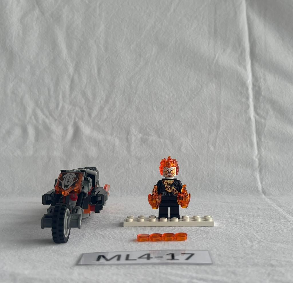 Lego Marvel minifiguur sh1095 Ghost Rider (motor) - ML4-17, Lego, Lego, Marvel, Lego