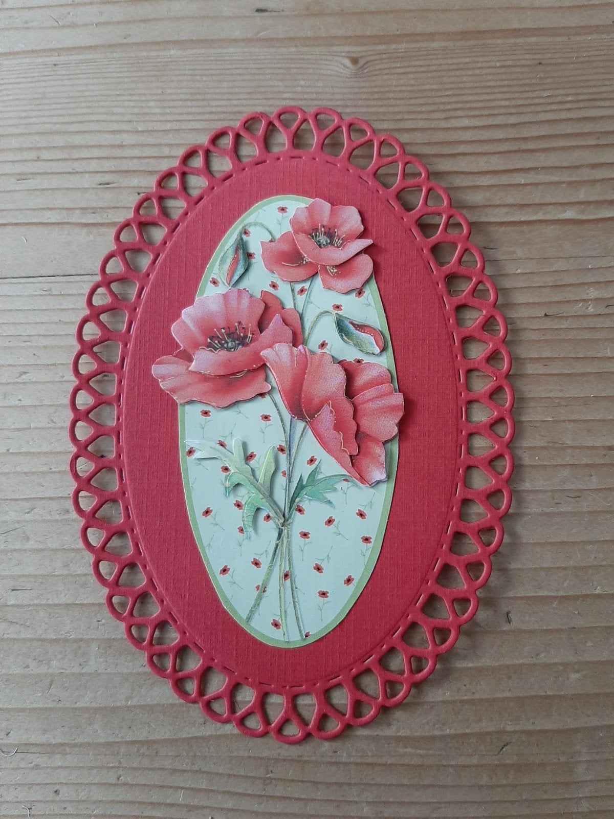 stans kaart opleg met 3d plaatje bloemen, Hobby en Vrije tijd, Kaarten | Zelf maken, Ophalen of Verzenden, Nieuw, Overige thema's