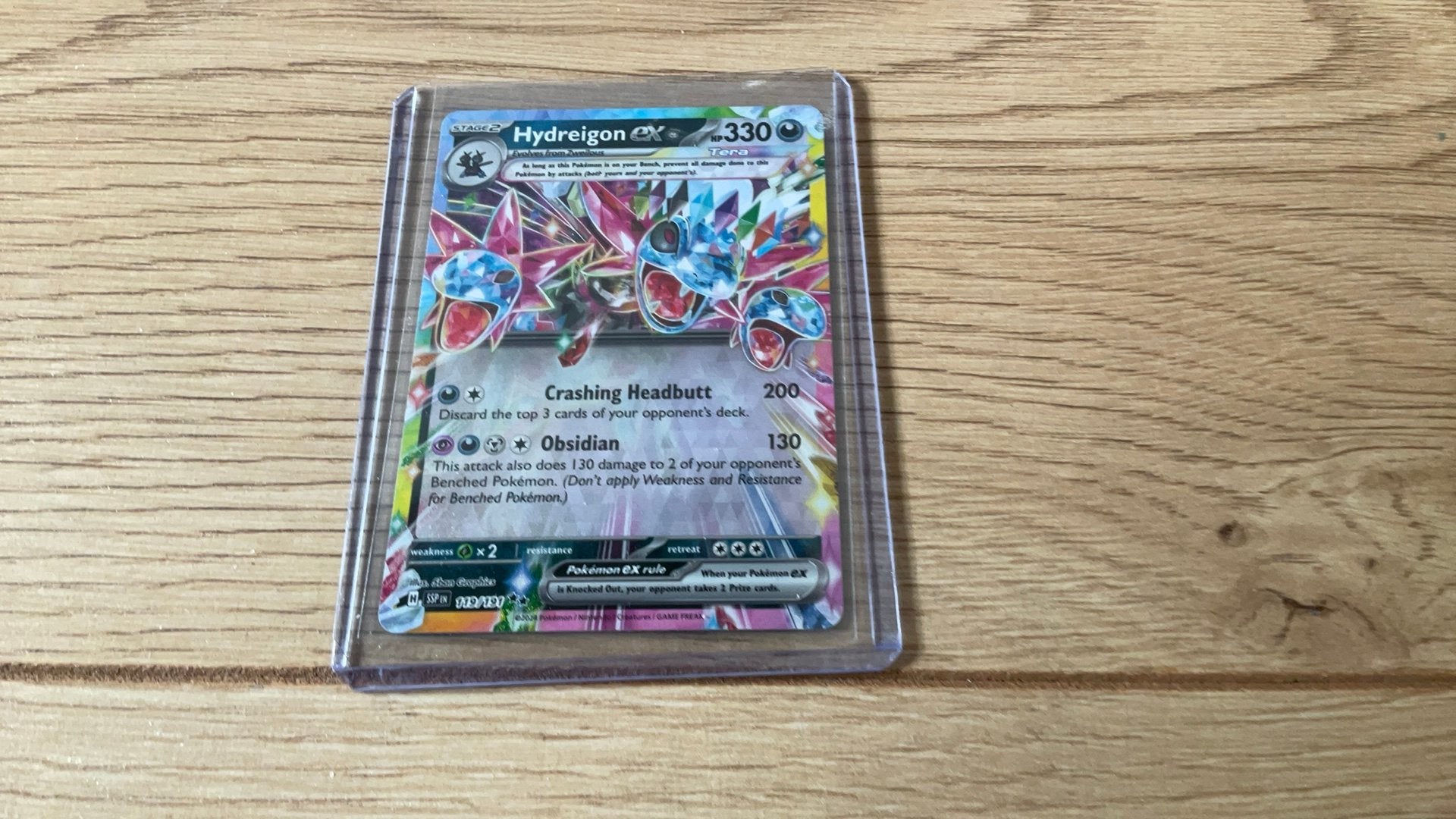 Hydreigon EX Surging Sparks, Ophalen of Verzenden, Zo goed als nieuw, Losse kaart