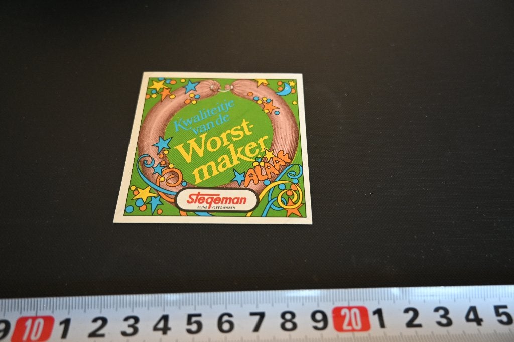 sticker kwaliteitje van de worst-maker stegeman alaaf, Ophalen, Zo goed als nieuw