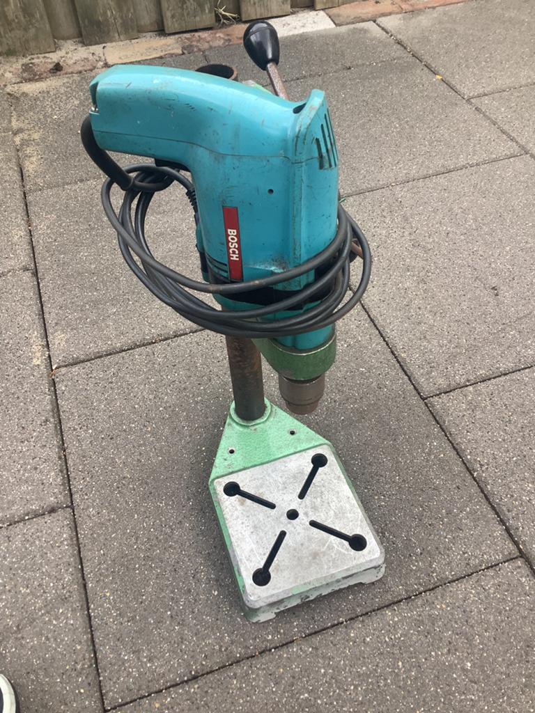 Boormachine in standaard, Doe-het-zelf en Verbouw, Gereedschap | Boormachines, Ophalen, Gebruikt, Minder dan 400 watt, Kolomboormachine