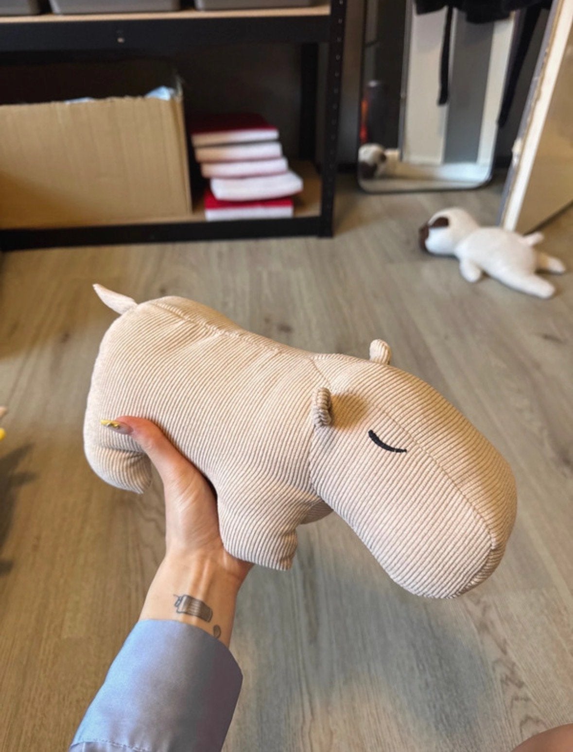 Schattige Capybara Deurstopper - Zo goed als nieuw, Ophalen of Verzenden, Zo goed als nieuw, Beige, Textiel