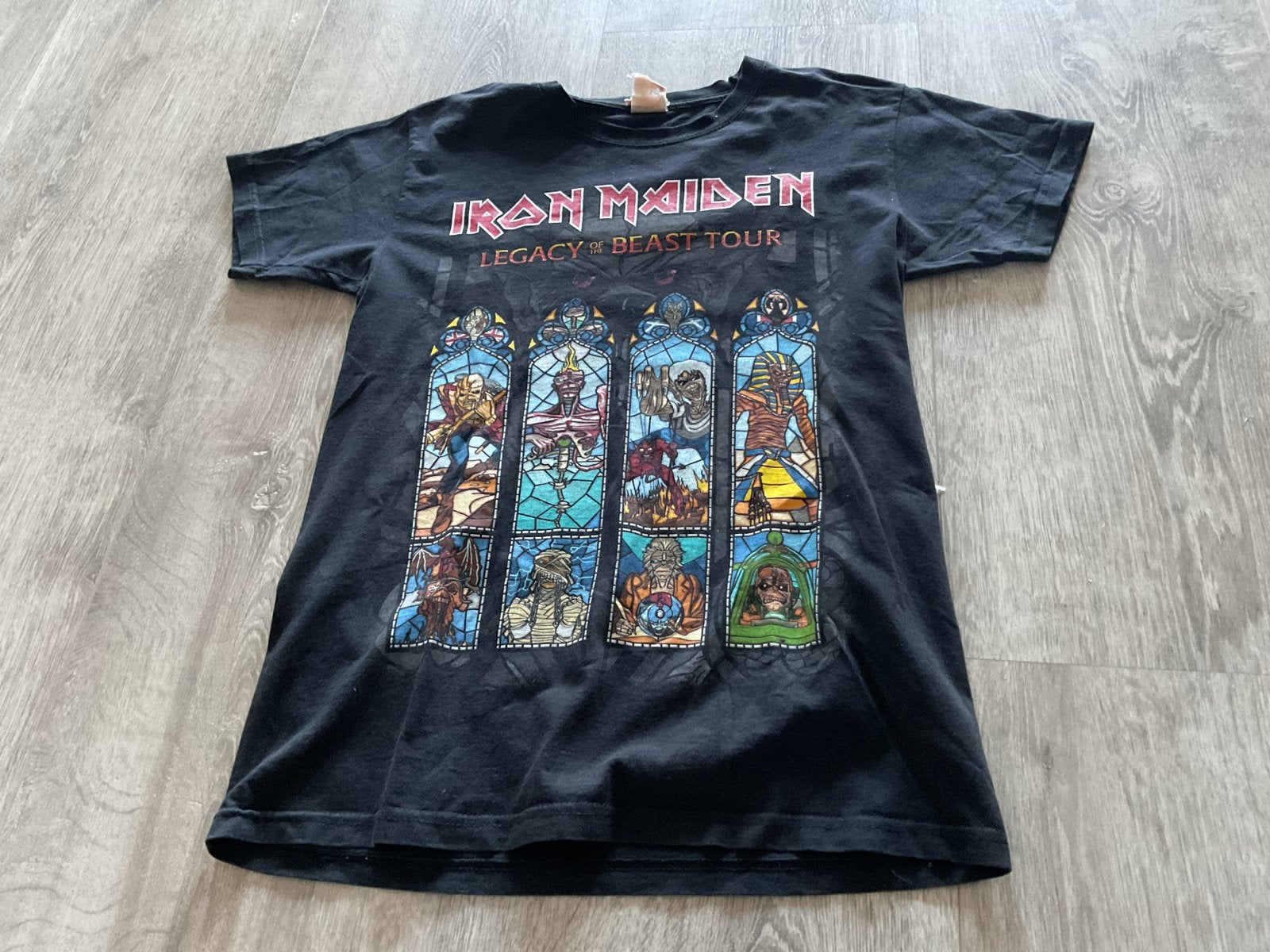 Iron Maiden Legacy of the Beast Tour T-shirt 2018, Ophalen of Verzenden, Gedragen, Maat 48/50 (M), Zwart