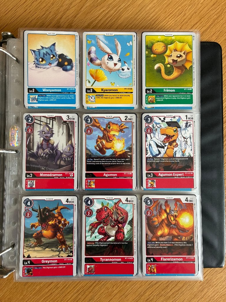 Collectie Digimon kaarten BT1-BT5, Ophalen, Zo goed als nieuw, Meerdere kaarten, Foil