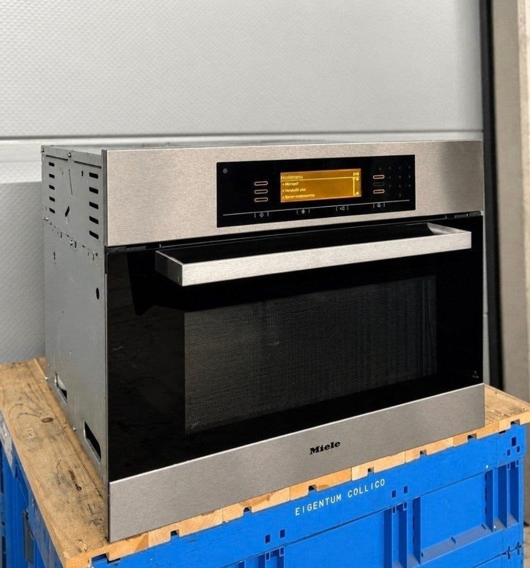 Miele H5080BM combimagnetron | RVS | Inbouw 45 cm, Minder dan 45 cm, Gebruikt, Hete lucht, 60 cm of meer