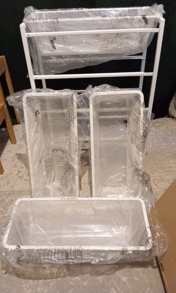 IKEA Jonaxel opbergsysteem met 4 manden, Ophalen, Nieuw
