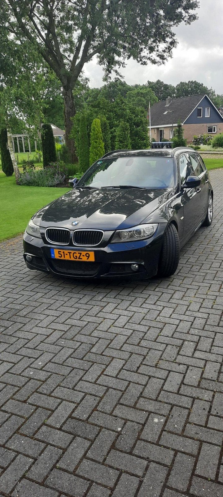 BMW 3-Serie 3.0 I 325 Touring AUT 2010 Zwart, Auto's, 745 kg, Achterwielaandrijving, Beige, Leder