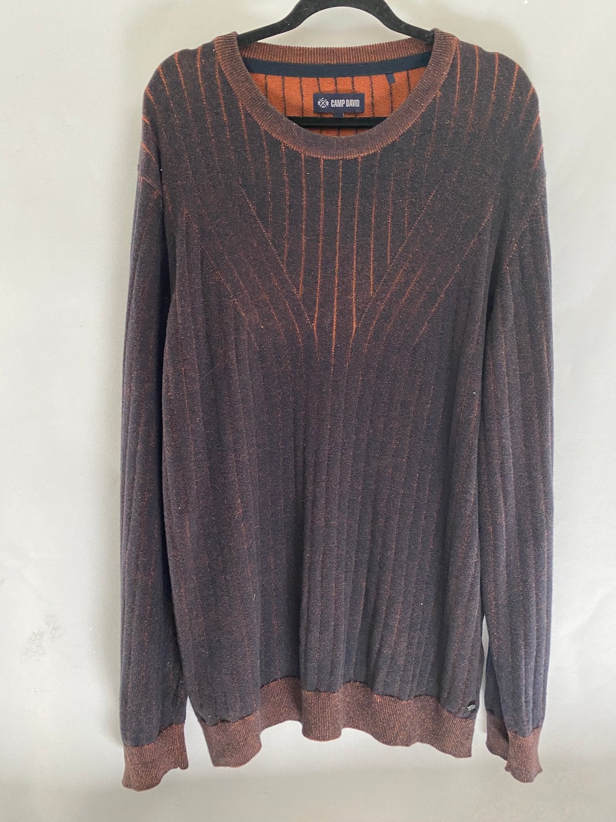 Camp David gebreide trui donkerbruin/koper XXXL, Ophalen of Verzenden, Gedragen, Overige maten, Bruin