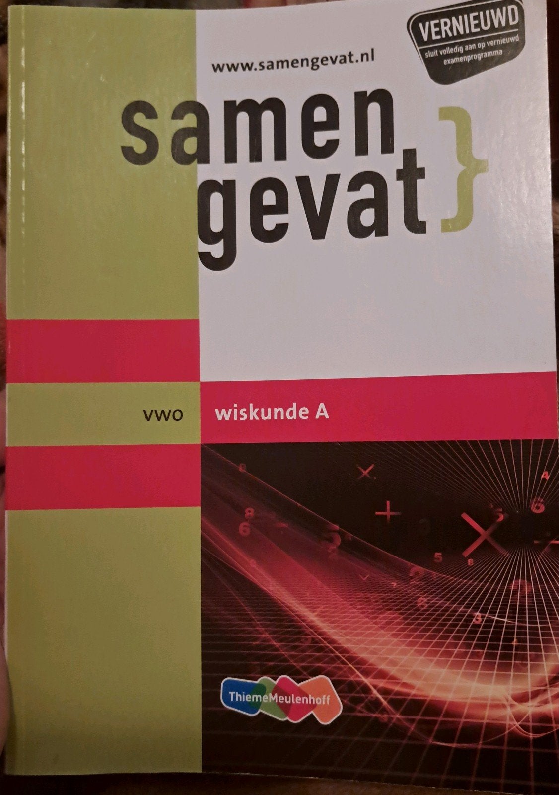 Samengevat Wiskunda A VWO, Boeken, Ophalen of Verzenden, Nieuw, VWO