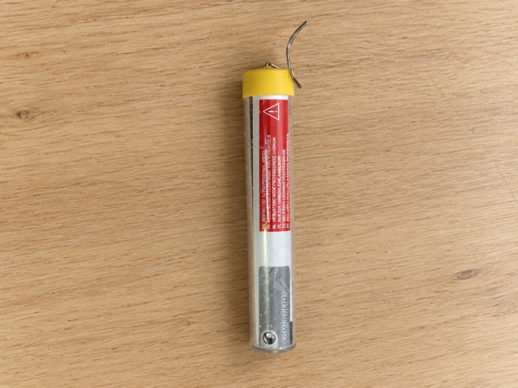 Soldeertin in buisje - soldeerdraad voor elektronica, Ophalen of Verzenden, Gebruikt