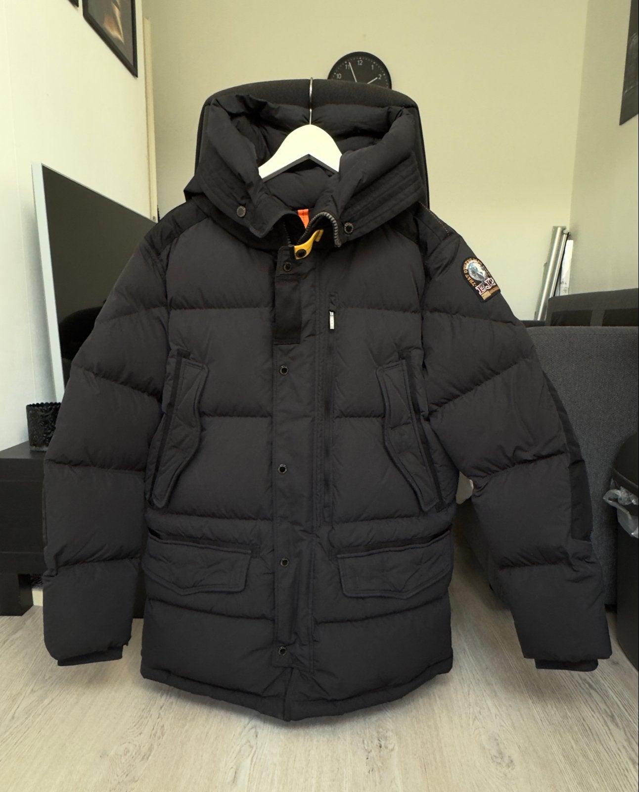 Parajumpers Harraseeket Winterjas Heren - Zwart, Maat M ZGAN, Kleding | Heren, Ophalen of Verzenden, Zo goed als nieuw, Maat 48/50 (M)