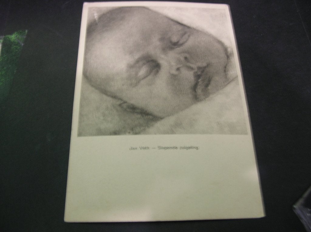 Voor het Kind ansichtkaart 1928 Slapende zuigeling, Verzenden, 1920 tot 1940, Gelopen, Kinderen