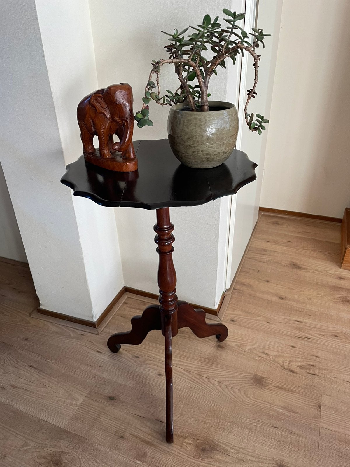 Oud/antiek tafeltje wijntafeltje hoogte 75 cm, Antiek en Kunst, Ophalen