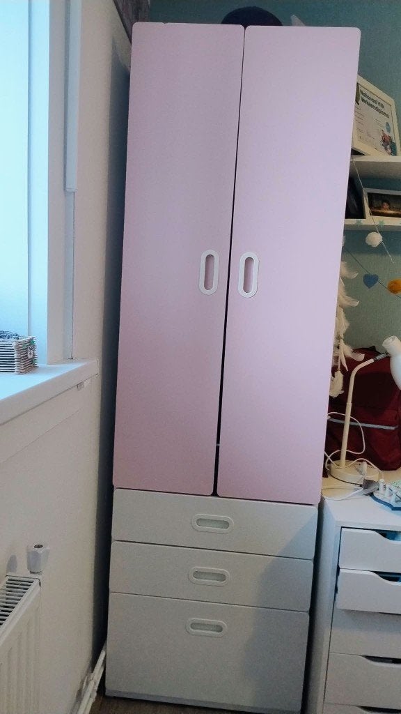 kinder kledingkast ikea roze SMÅSTAD / PLATSA, Huis en Inrichting, Ophalen, 50 tot 100 cm, 150 tot 200 cm, 50 tot 75 cm