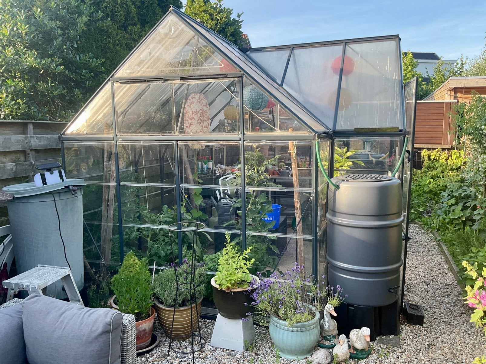 Tuinkas, orangerie, Tuin en Terras, Kassen, Zo goed als nieuw, Aluminium, Polycarbonaat, Ophalen