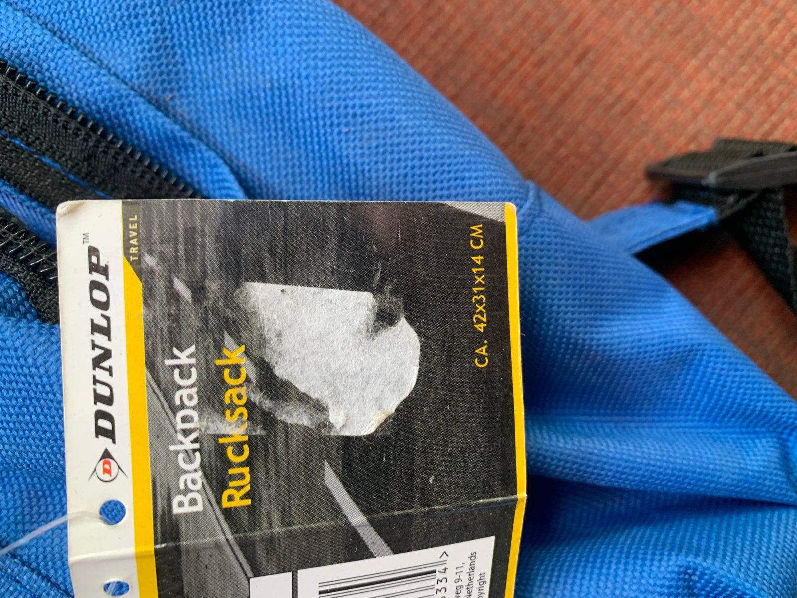 Dunlop Backpack Rucksack - Blauw (Nieuw), Ophalen of Verzenden, Nieuw, 25 tot 40 cm, Overige merken