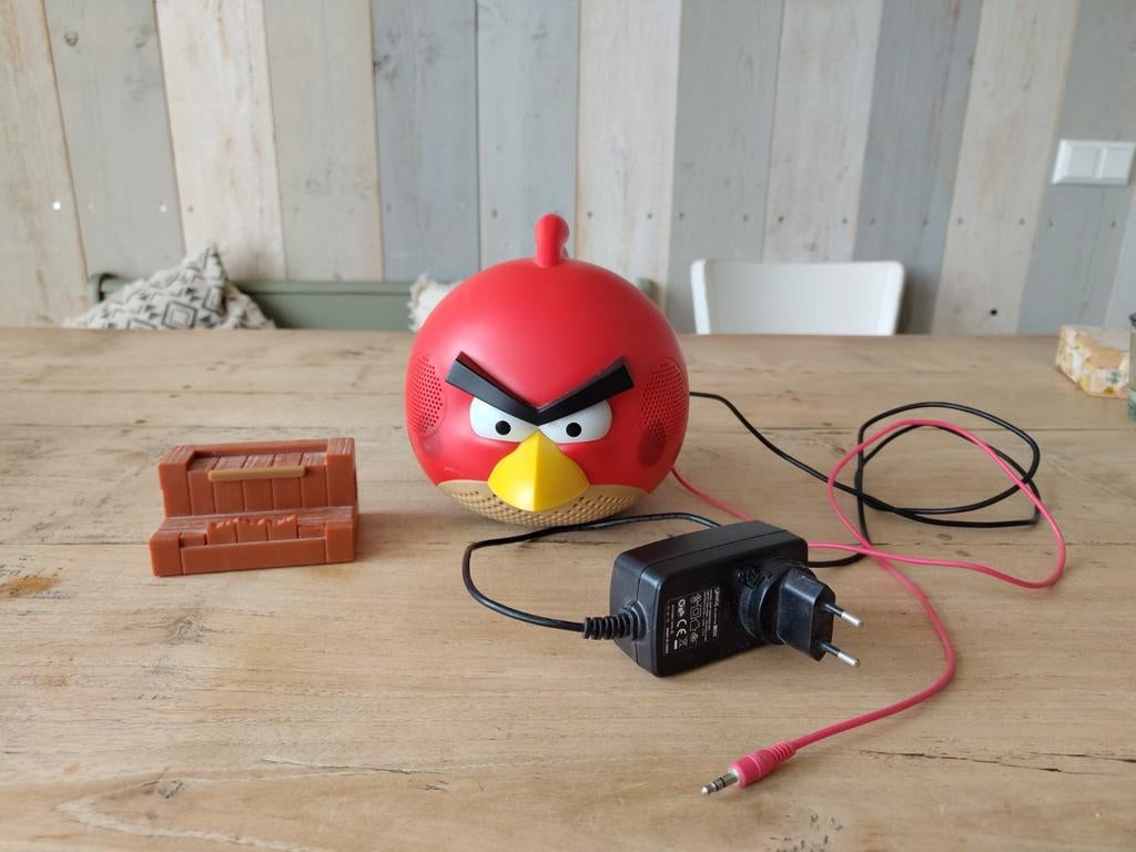 Originele Angry Birds Speaker met Telefoonhouder, Overige merken, Gebruikt, Overige typen, Ophalen of Verzenden