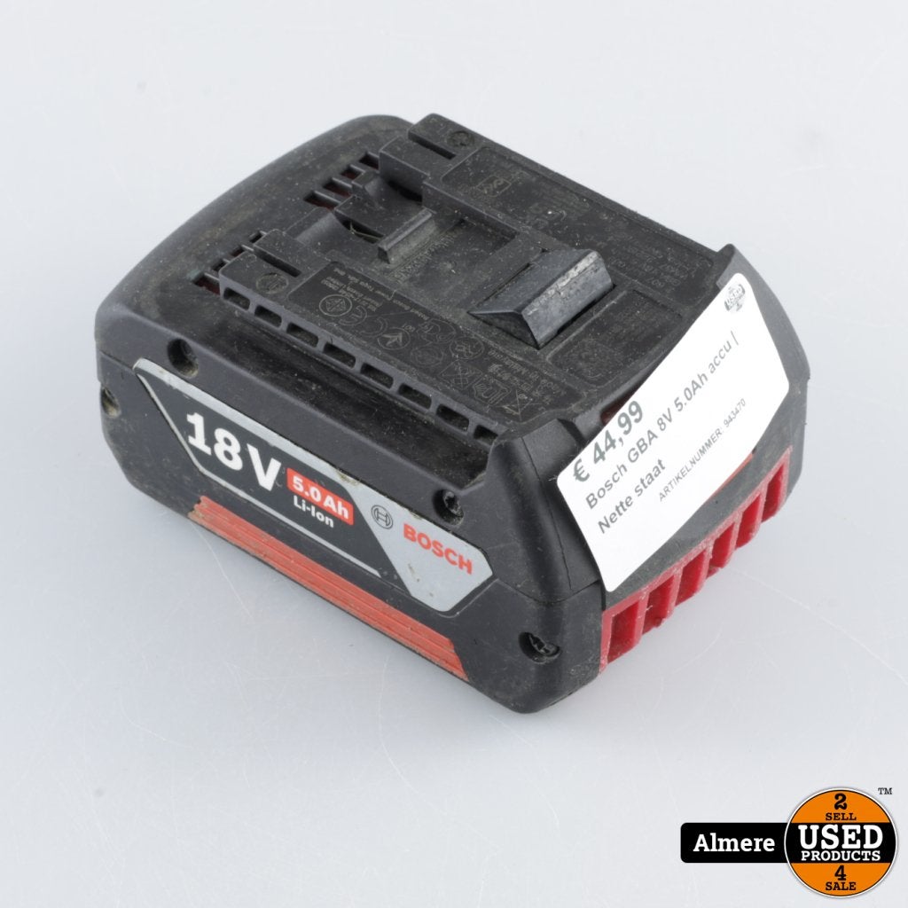 Bosch GBA 8V 5.0Ah accu | Nette staat, Bosch, Gebruikt, Support@bosch.com, Robert Bosch GmbH
Robert-Bosch-Platz 1
70839 Gerlingen-SchillerhÃ¶he
Germany