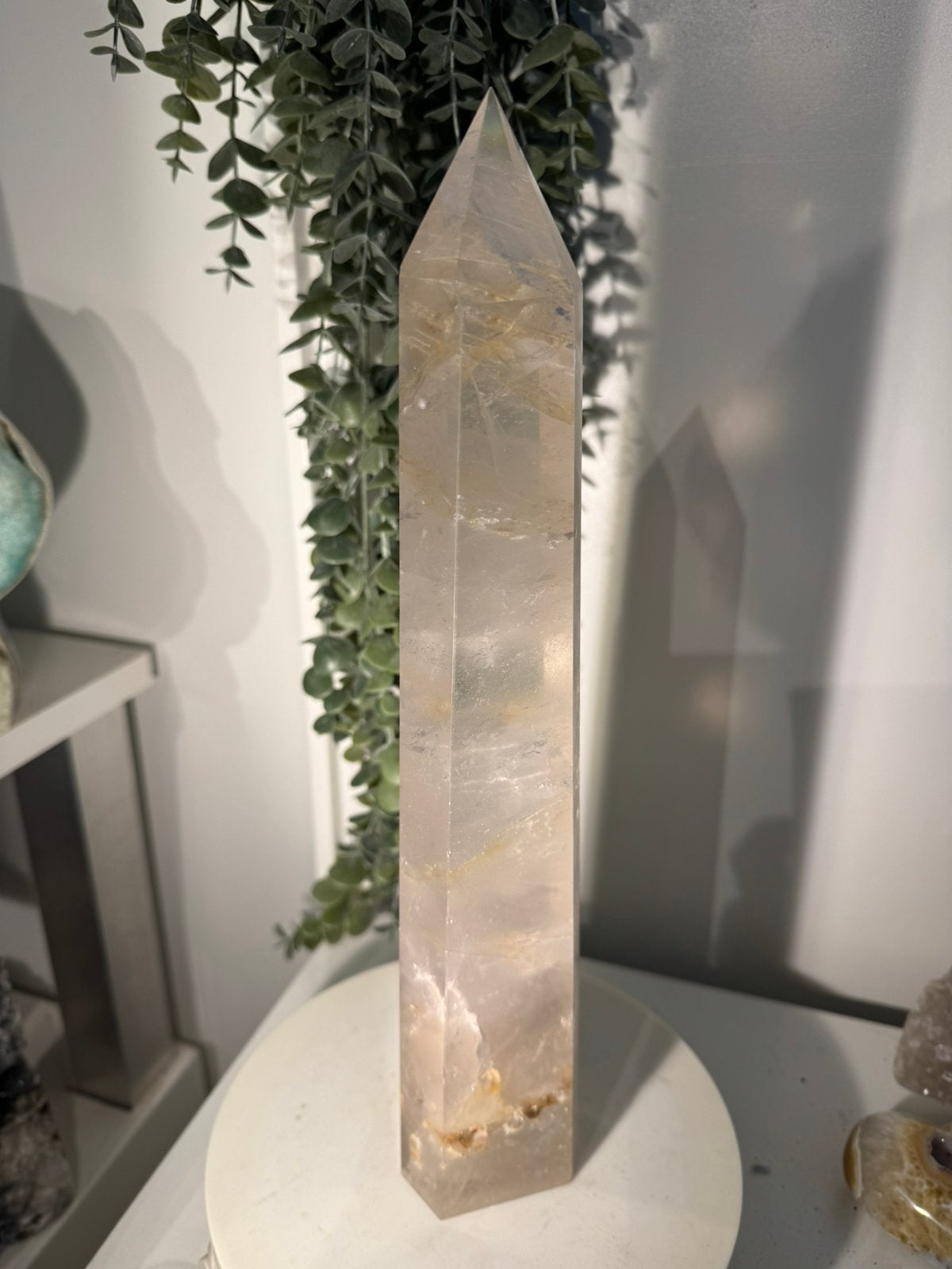 Bergkristal golden healer toren, Ophalen of Verzenden, Mineraal
