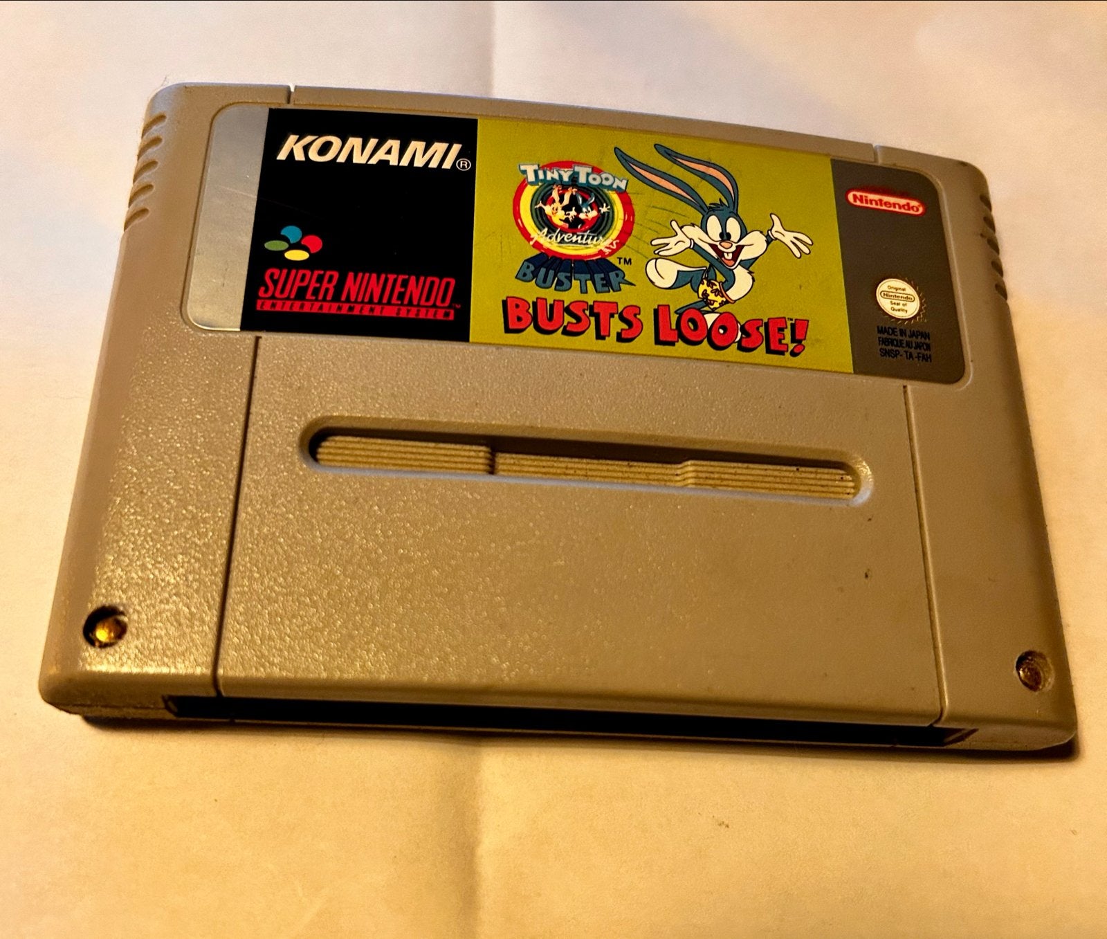 Tiny Toon Adventures Buster Busts Loose! SNES, Ophalen, Gebruikt, 1 speler, Vanaf 3 jaar