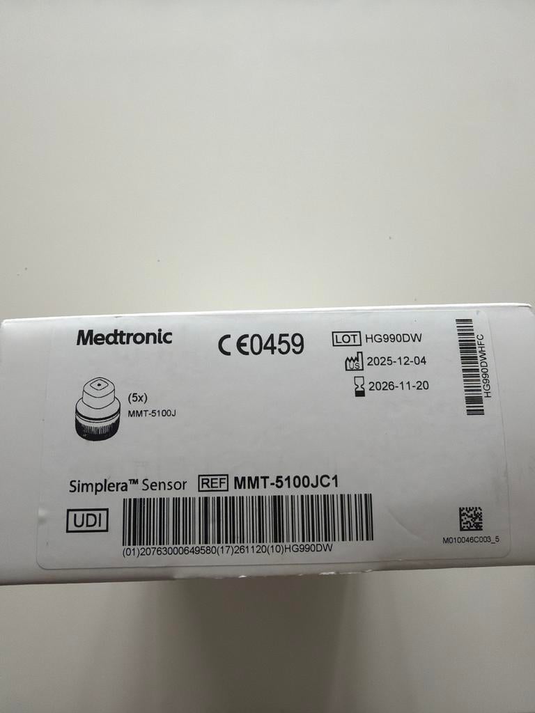 Medtronic Simplera Sensor - Diabetes Glucose Meter (5x), Ophalen of Verzenden, Nieuw