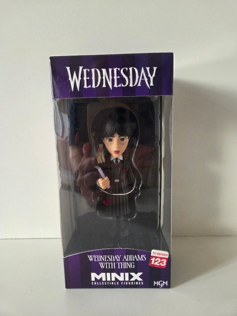 Nieuwe Minix Wednesday Addams met Thing Figurine, Ophalen of Verzenden, Nieuw