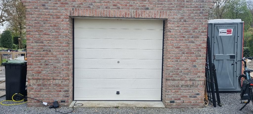 Elektrische geïsoleerde roldeur voor garage (wit), Ophalen, Kunststof, 225 cm of meer, Overige typen