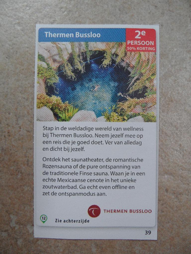 Thermen Bussloo kortingsbon, Tickets en Kaartjes, Drie personen of meer, Kortingsbon, Spa of Sauna