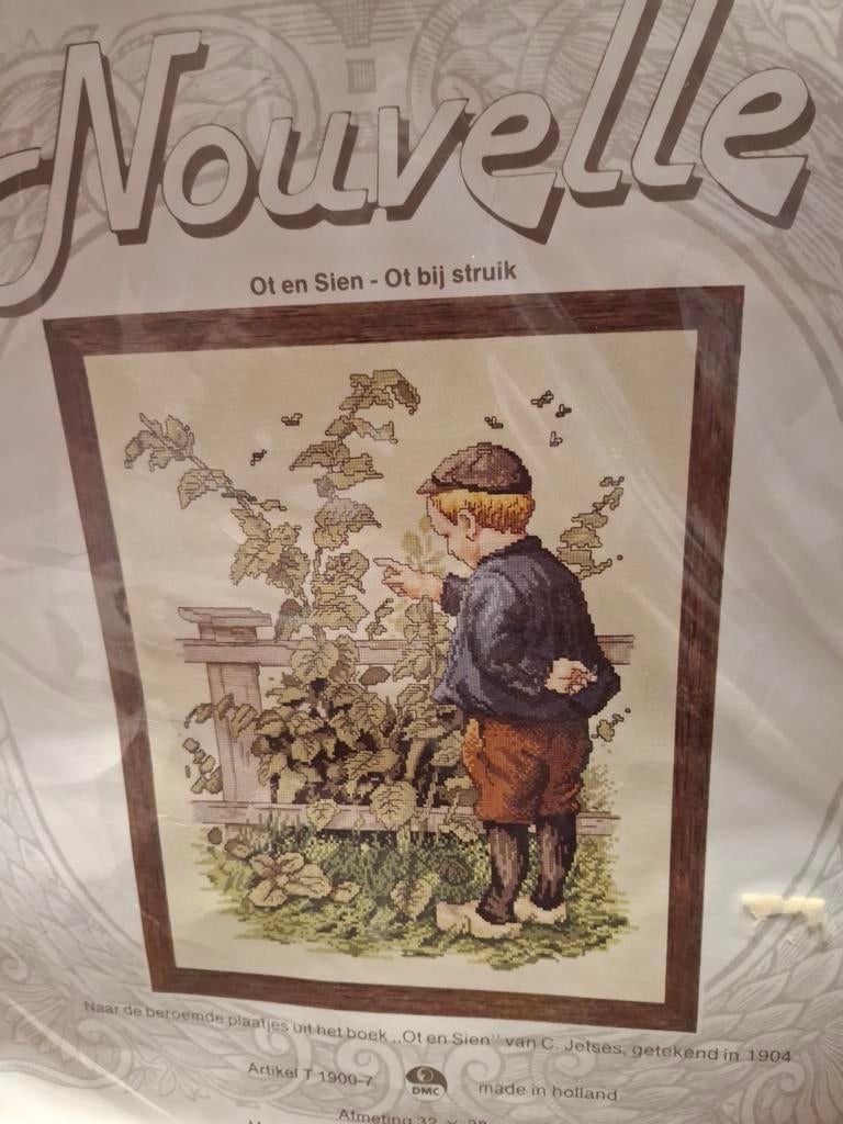 Ot en Sien-Ot bij struik, Hobby en Vrije tijd, Ophalen of Verzenden, Nieuw, Borduurpakket