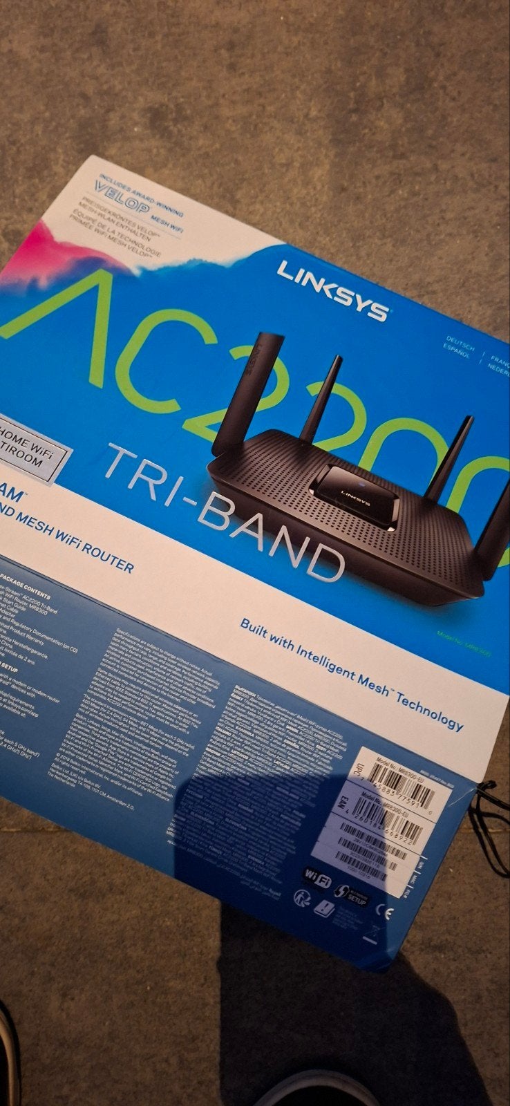 Linksys MR8300 AC2200 Tri-Band Mesh WiFi Router, Computers en Software, Ophalen of Verzenden, Gebruikt, Router, Linksys
