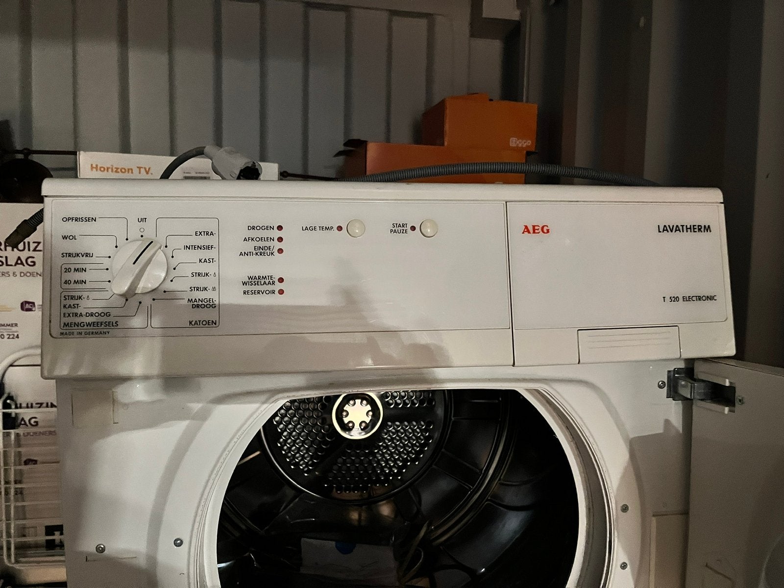 AEG Lavatherm T 520-W droger, Ophalen, 6 tot 8 kg, Gebruikt, Luchtafvoer