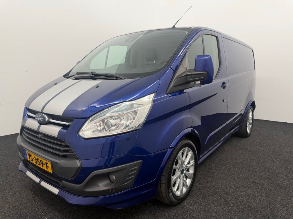 Ford Transit Custom | Dealer | CAM | Lane | Carplay | BTW, Lichtsensor, 15 km/l, 4 cilinders, Blauw