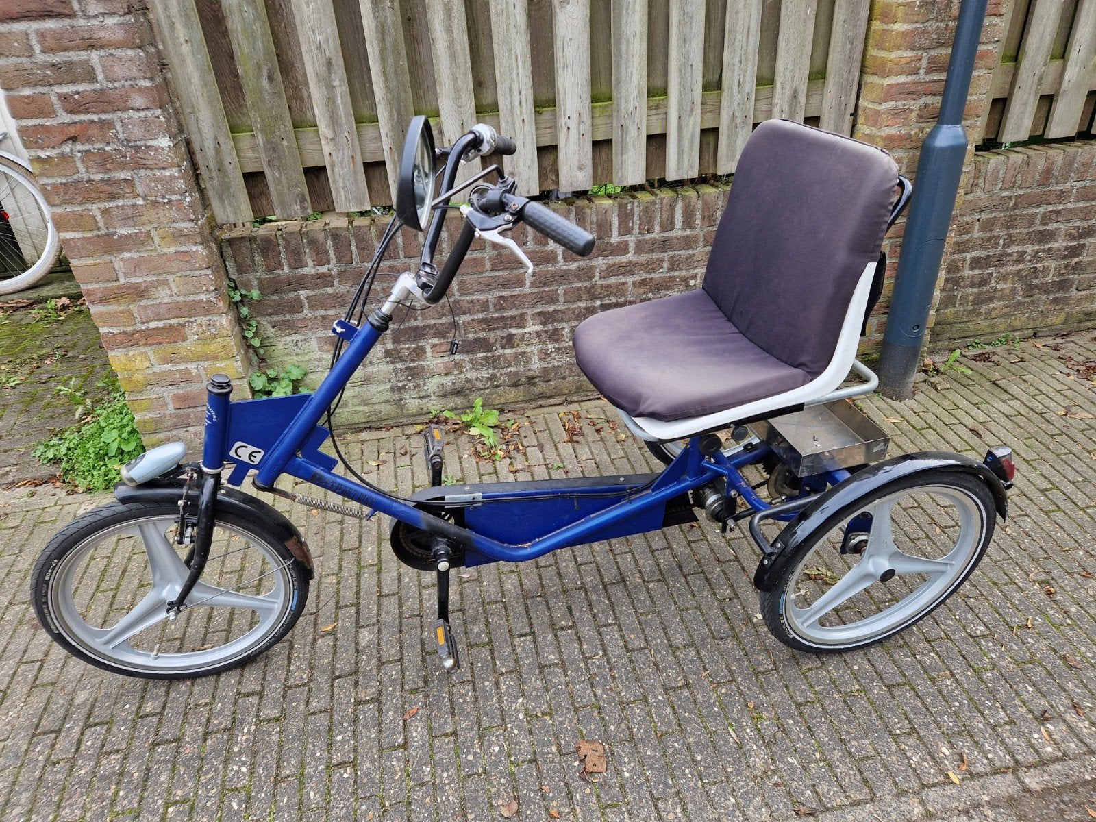 Comfortabele driewieler fiets voor volwassenen, Ophalen of Verzenden, Gebruikt, Velgrem, Onbekend
