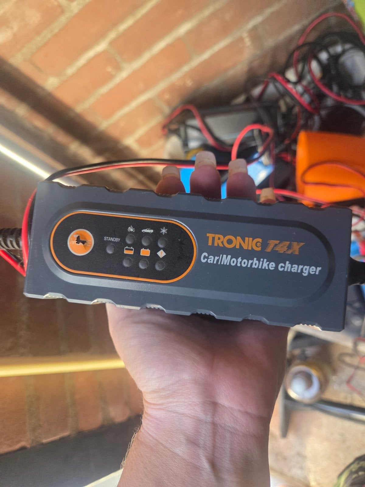 Tronic 74X Acculader 12V Loodzuur Auto/Motor, Gebruikt, Universele onderdelen