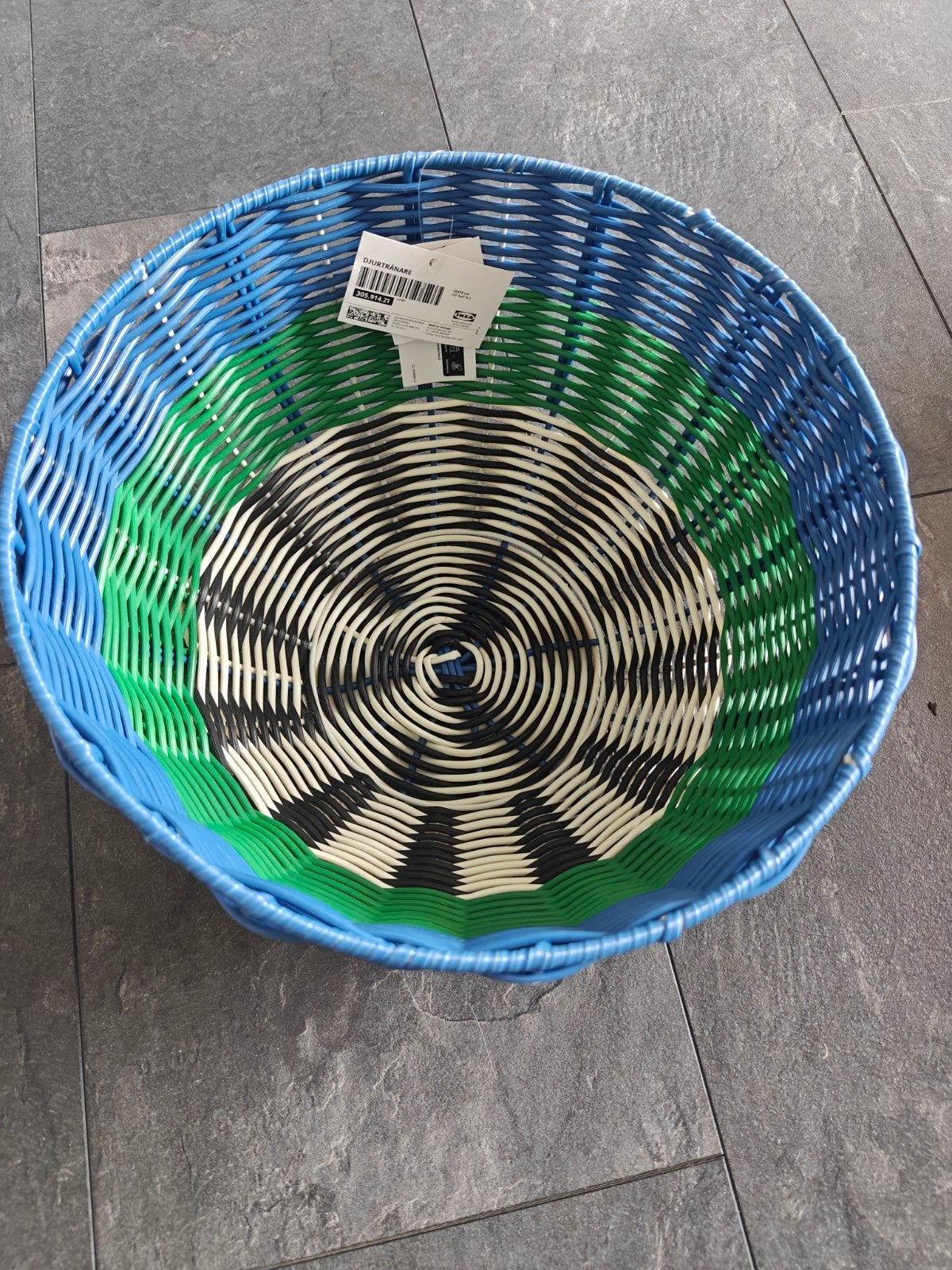 IKEA DJURTRÄNARE Mand - Blauw, Groen, Zwart, Wit, Ophalen, Kunststof, Gevlochten, Mand